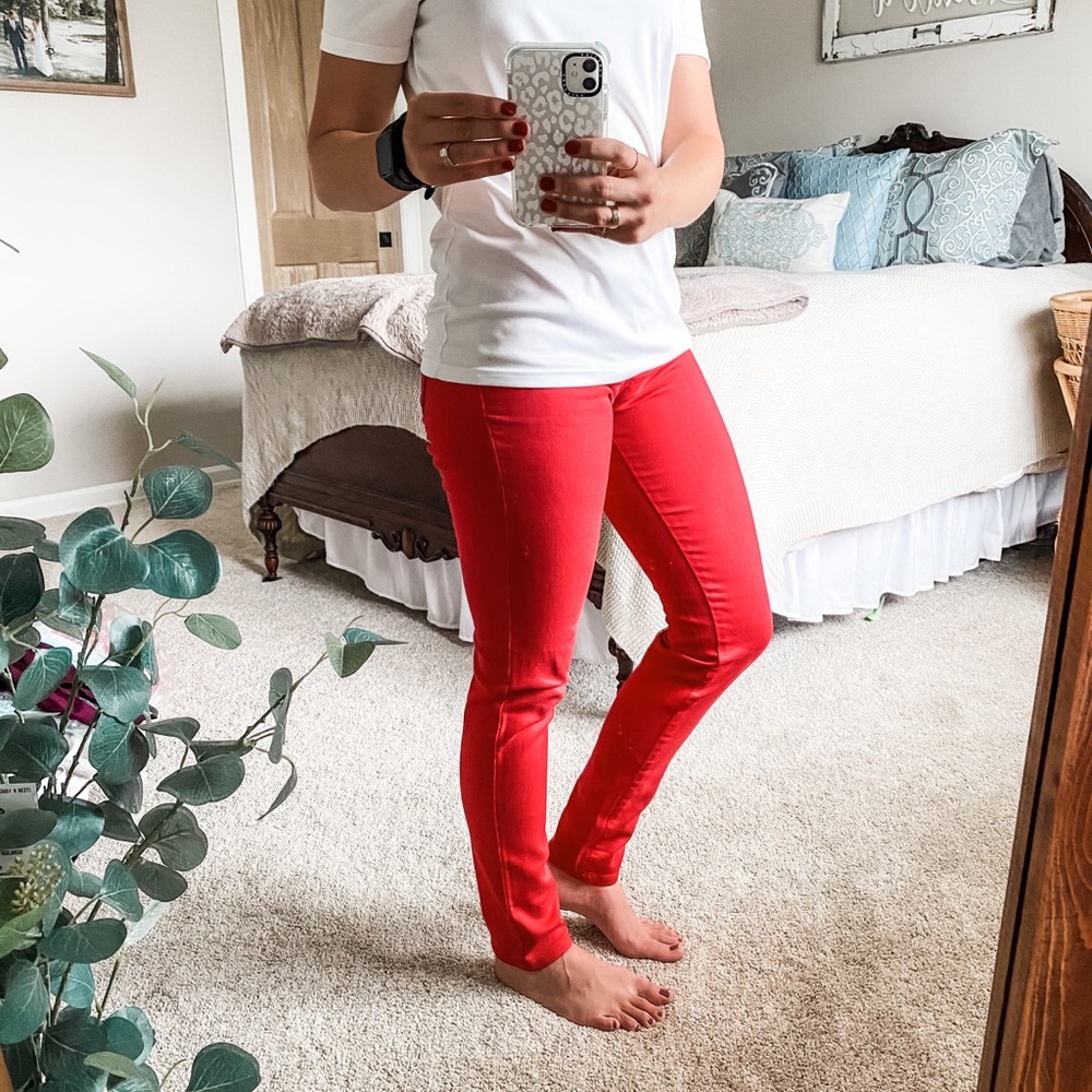 Red Skinny Jeans